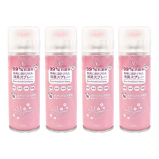 優思居 櫻花香鞋襪除臭噴霧, 99%抗菌, 260ml, 4罐