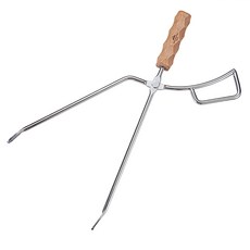 Campingmoon 柯曼 不鏽鋼炭火夾 MS-42, 銀色, 1個