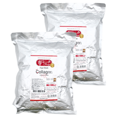 MediFlower 膠原蛋白軟膜粉, 1kg 臉部肌膚保養, 2包, 1入