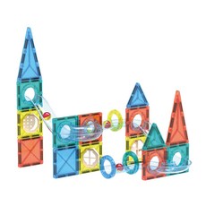 花太太 益智DIY磁力片積木 42片, 1組, 多色