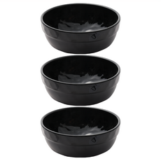 鑽石沙拉碗 黑色 美耐皿樹脂 尺寸約面11.5x高5cm 耐受溫度約-20℃~95℃, 3個