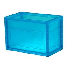 livinbox 巧拚收納箱 PP環保材質, 藍透, 380 x 190 x 260mm, 1個