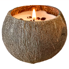 LONGFINE 朗氛 植物精油 椰子殼大豆蠟香氛蠟燭, 椰奶香草, 1件, 200g