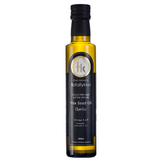 totally kiwi 紐西蘭冷壓初榨亞麻仁油 蒜香, 250ml, 1瓶