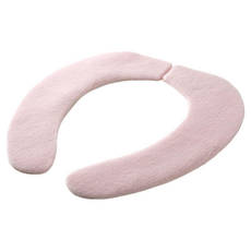 SANKO 絨毛馬桶除臭吸附坐墊, 9.5 x 40 x 9cm, 粉紅色, 1個