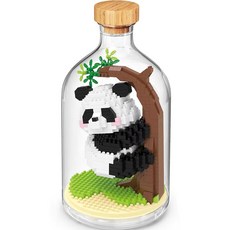 BEACON 熊貓系列 奈米積木 03 懶懶寶, 1個, 樹懶熊貓