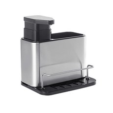 Winprice 不鏽鋼洗潔精分裝器收納整理架, 銀黑色, 1個