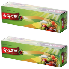 Newwrap 夾鏈保鮮袋, 中號(25 x 30cm), 20入, 2盒