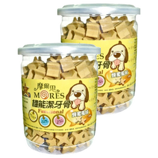 Mores 摩爾思 潔牙骨 小星型 - 功能潔牙骨 蜂蜜風味, 250g, 2罐