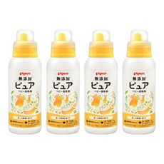 pigeon 貝親 無添加嬰兒衣物柔軟精, 600ml, 4瓶
