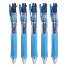 PILOT 百樂 0.7四色輕油筆 BKA845F-CSL 1支, 淺藍, 5支