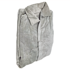 LIFE 來福牌 浴袍 國民領 RS0001 1150G 110CM 100%棉 台灣製, 灰色, 1條