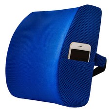 護腰靠枕墊透氣款, 寶藍色, 1個, 32 x 32 x 10cm