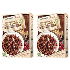 Vilson 米森 蔓越莓可可脆麥片, 350g, 2盒