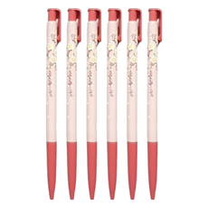 O.B. 歐布德 自動原子筆 0.7mm 12JP, 紅色, 6支