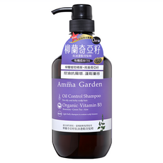 Amma Garden 艾瑪花園 柳蘭奇亞籽 抗油蓬鬆洗髮精, 控油抗扁塌 蓬鬆量感, 750ml, 1件