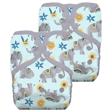 THIRSTIES 成長型 口袋式布尿布 一般款, Elefantabulous, 2件