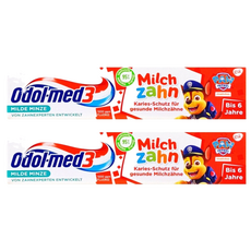Odol-med3 兒童乳齒牙膏，適用於6歲以下兒童, 50ml, 2條