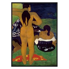 BOLUO GALLERY 菠蘿選畫所 保羅・高更 塔希提婦女沐浴II AVAR4651B, 黑色