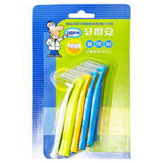 牙得安 齒間刷 日製刷毛 S Size 0.25mm, 10支, 1組
