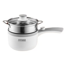 SOnGEn 松井多功能陶瓷電煮鍋，1.5公升容量，不沾鍋內膽，可上蒸下煮, SG-D723