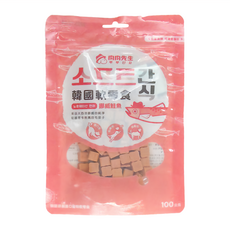 肉肉先生 鮭魚丁 韓國軟零食 100g, 挪威鮭魚, 1包
