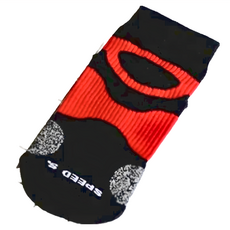 SPEED S. 石墨烯抗菌能量護足襪, 黑紅, 22-25cm