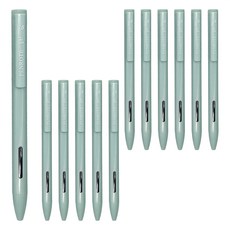 PENROTE 筆樂 大地系中性筆 藍墨 綠色 文具, 12支