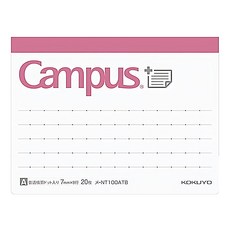 KOKUYO 國譽 Campus 筆記便利貼B罫 S 普通橫罫圓點 7mmx9行 20枚 X-NT100ATB, 橫式 白色, 1個