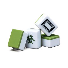 巨無霸竹絲麻將 36mm, 綠色, 1組