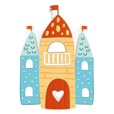 US baby 優生 咀嚼訓練咬咬玩具 童話城堡 食品級矽膠 耐高溫可消毒, 單品, 1個