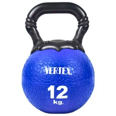 VERTEX 橡膠壺鈴 甩壺鈴 Kettlebell 安全壺鈴 迷你壺鈴 哈密瓜壺鈴 12KG, 寶藍色, 1個