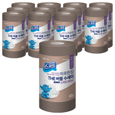 Scott 可麗舒 寬版清潔洗碗布, 棕色, 45張, 12捲