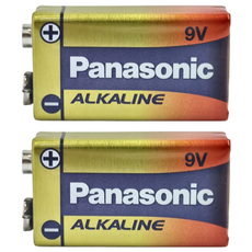 Panasonic 台灣公司貨 鹼性電池 9V, 2個