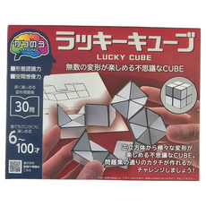 Hanayama 腦力開發系列 百變立方體Set, 2個, 白色 + 銀色, 1盒