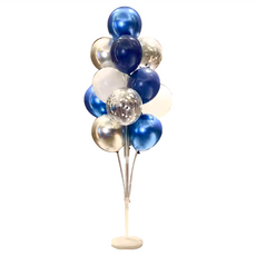吸盤款桌飄 氣球支架, 透明, 1個, 70cm