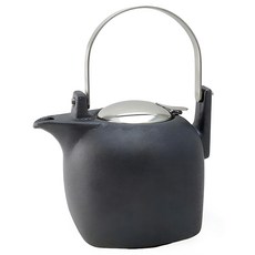 ZERO JAPAN 京都茶壺 950cc, 陶瓷+不鏽鋼, 日本製造, 水晶銀, 1個