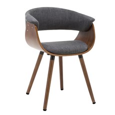 E-home Melinda梅琳達曲木餐椅 灰色 舒適耐用 現代風格, 1個