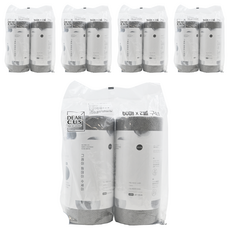 DEARCUS 捲筒型拋棄式洗碗布 Set 2, 雙面超細纖維材質, 極度耐用清潔巾, 灰色, 60張, 10捲