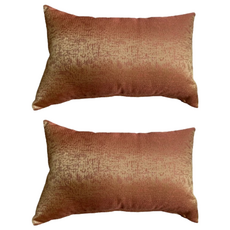 J&N 優雅亮麗腰枕 (2入), 金橘色