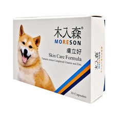 MORESON 木入森 膚立好保健膠囊, 適用皮膚問題 穩定膚況 緩解體味 獸醫推薦, 30顆, 1盒, 皮膚/毛髮