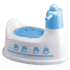KU.KU Duckbill 酷咕鴨 嬰兒握把便盆, 藍色安全耐用坐式小便盆, 1個