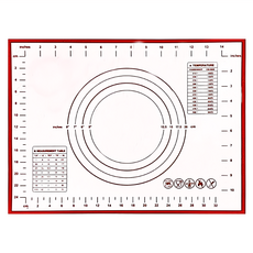 純禾商行 中矽膠揉麵墊 食品級矽膠 耐熱溫度:-40~220°C, 30 x 40cm, 1個