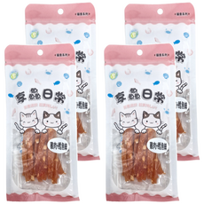 蘋果魚 貓零食, 雞肉 + 鱈魚絲, 30g, 4包