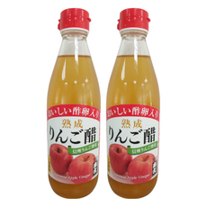 MORIBUN 森文釀造 蘋果風味果醋飲料, 3倍濃縮, 360ml, 2瓶