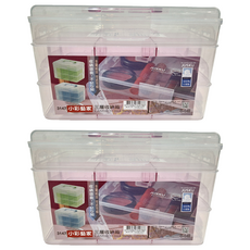 JUSKU 佳斯捷 三層收納箱, 顏色隨機, 2個