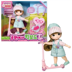 뭐하니 리틀미미 공원에서킥보드 미미킥보드, (미미월드) 리틀미미 공원에서킥보드/