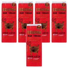 寶鼎頂級100%純綠豆粉絲 泰國頂級綠豆澱粉 高纖 清真HALAL認證, 500g, 5包