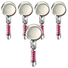 優思居 增壓式小蠻腰蓮蓬頭 ABS材質 尺寸24x8cm, 顏色隨機, 5支