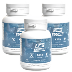 Vita 機能型鹽錠,100顆,500mg,3罐,澳洲海鹽,運動補給,電解質平衡